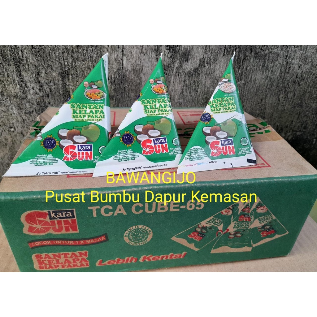 

(1 Dus)SUN Kara Santan Kelapa Siap Pakai 65ml