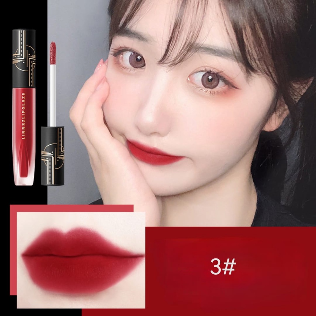 Harga Promo Lip Glaze Matte LINNSZ Lip Cream Waterprof Tahan Lama