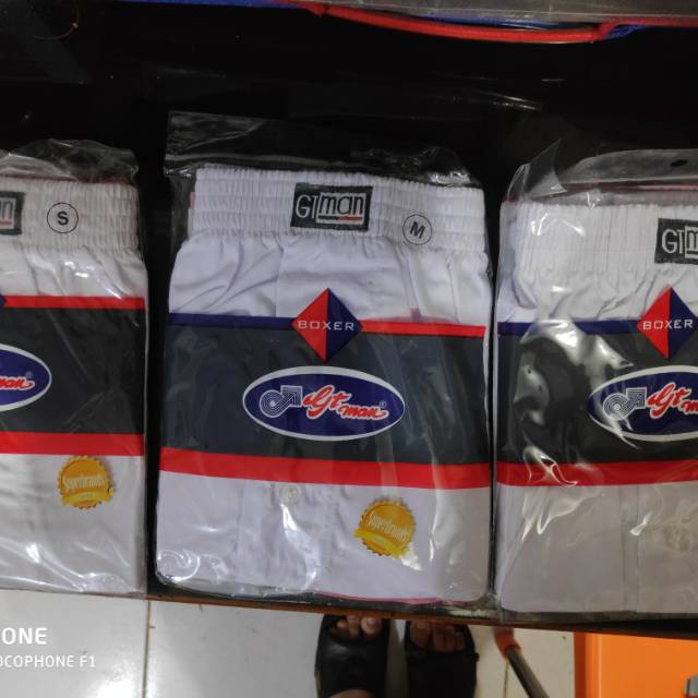 BOXER GT MAN PUTIH BX 01 / CELANA DALAM GT MAN / BOXER PRIA GT MAN / CELAMA BOXER PASTI ORI