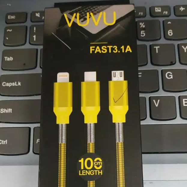 Kabel Data Vuvu Metal Series 100cm Fast 3.1A