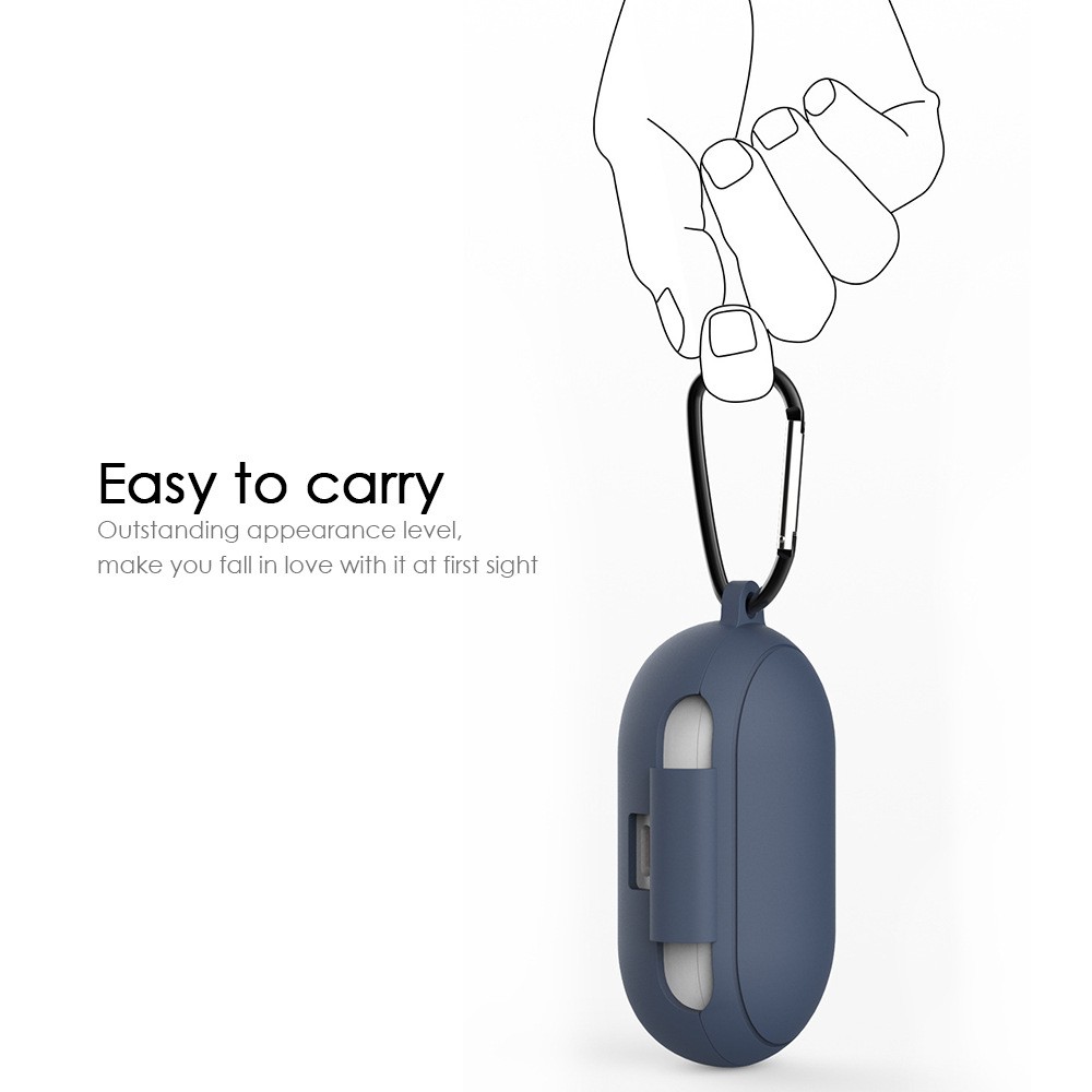 Casing Silikon Shockproof Dengan Carabiner Untuk Samsung Galaxy Buds / Buds + / Buds Plus