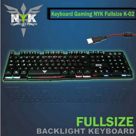 Keyboard NYK K-02 Backlight - Gaming keyboard NYK K02