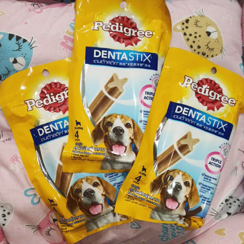 Pedigree Denta Stix Medium 10-25 kg isi 4 Sticks / Snack Cemilan Anjing Medium