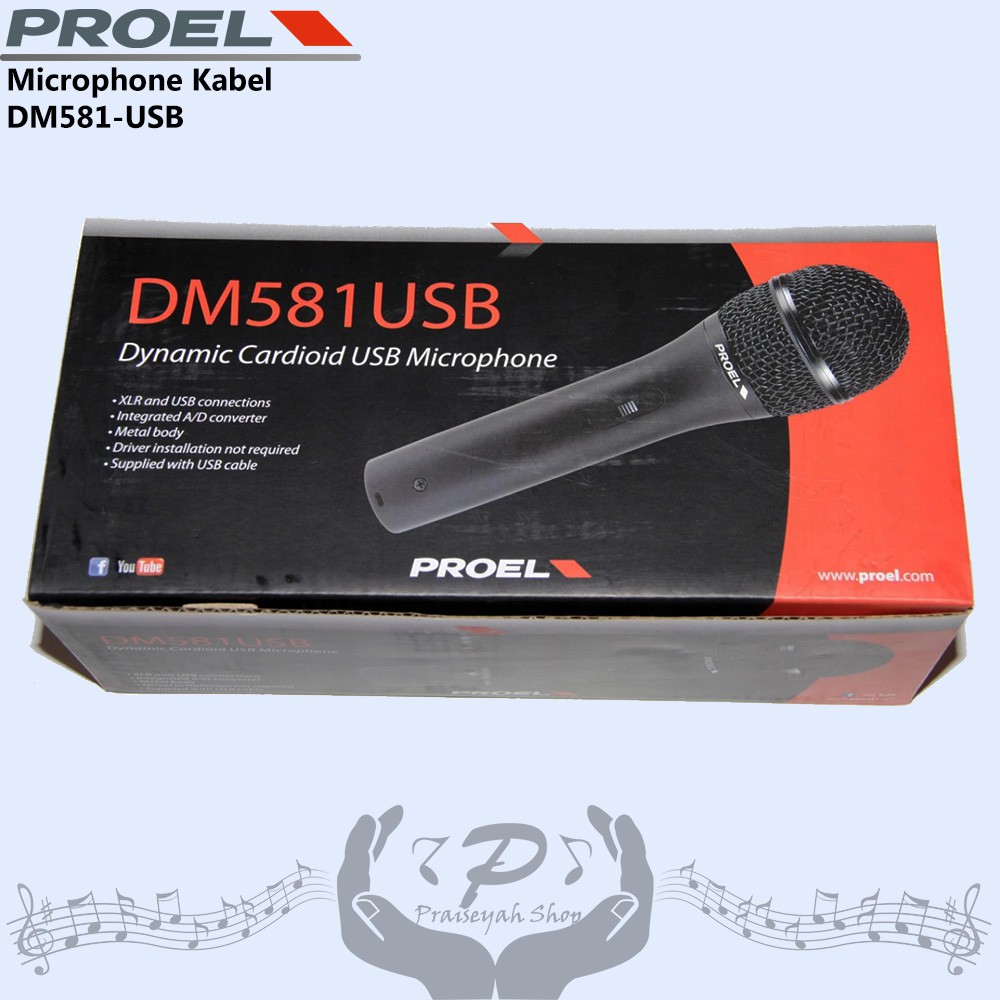 Proel Microphone Kabel DM 581 USB Mikrofon