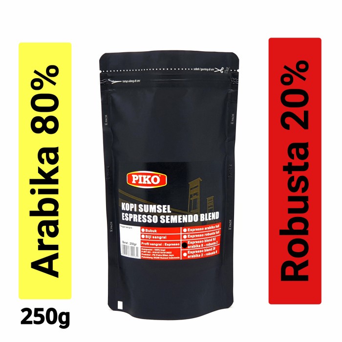 

⭐BISA COD⭐ Biji kopi espresso A8R2 semendo blend 250gr kopi Piko - Biji Kopi