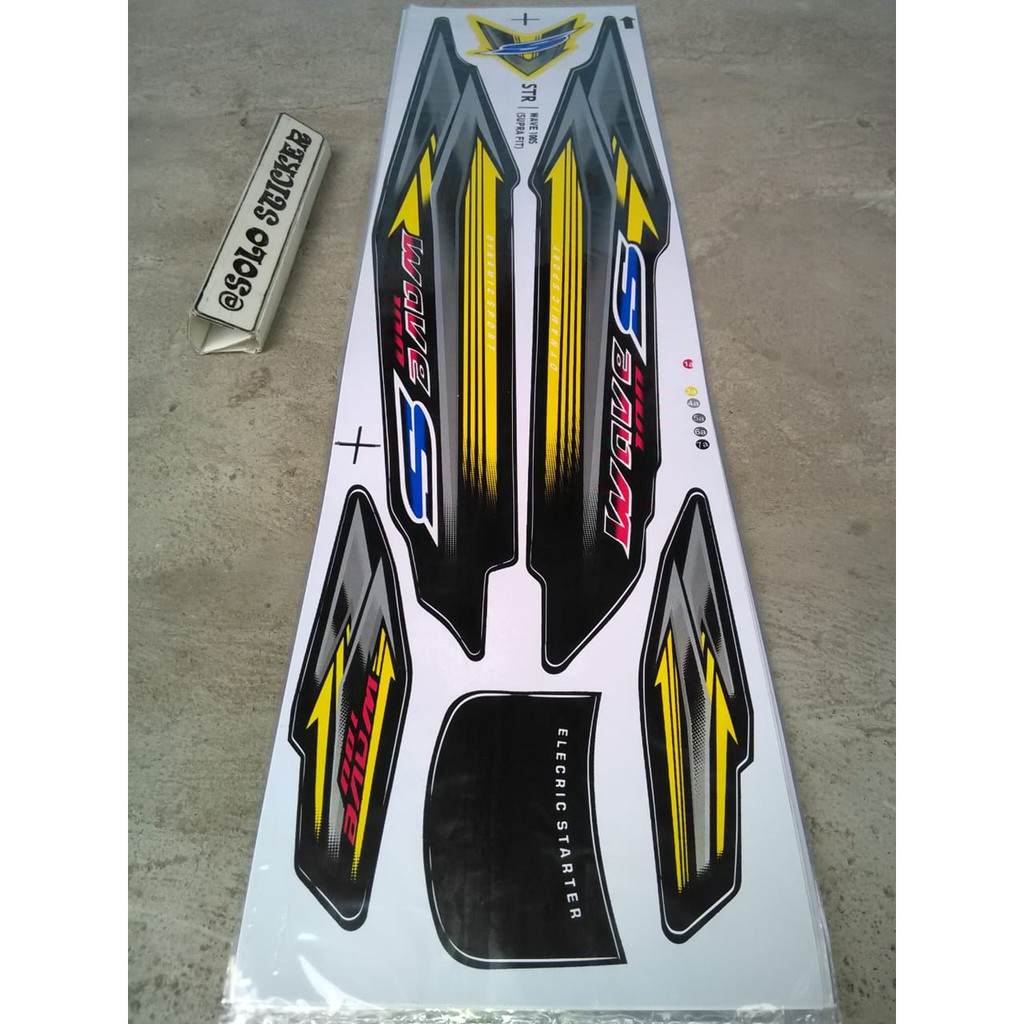 BISA COD Striping Sticker Variasi Supra Lama Supra Fit Wave 100 Shopee Indonesia