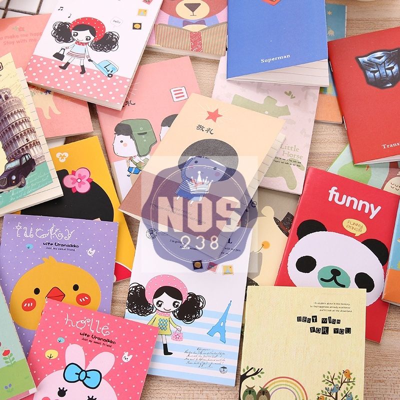 Notebook Mini / Buku Mini Motif Kartun