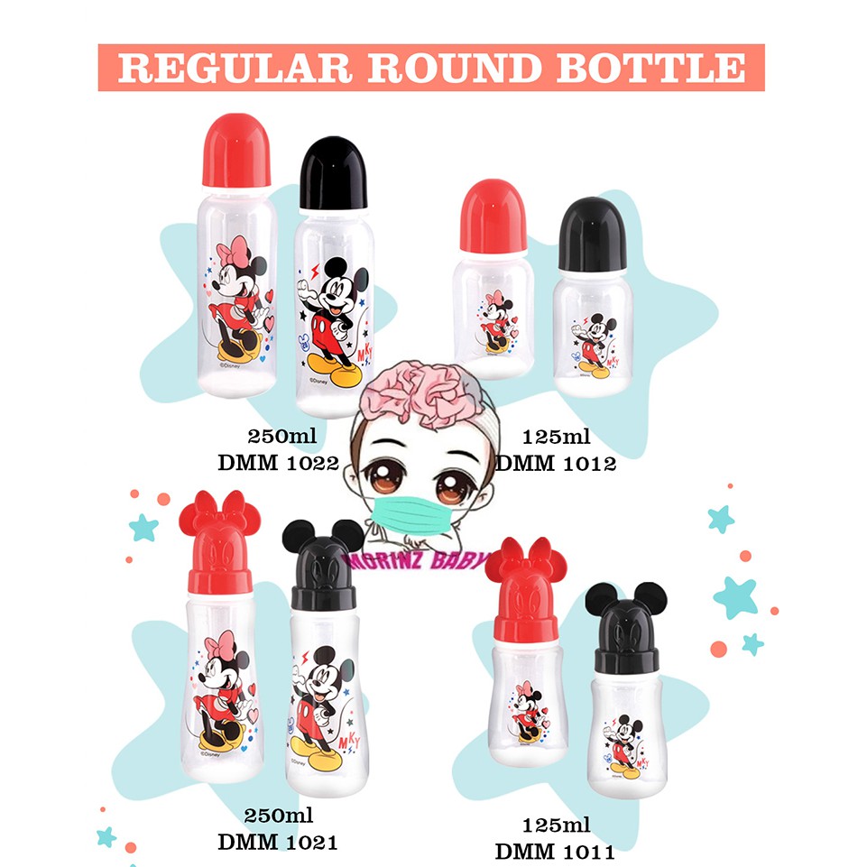 Morinz Lusty Bunny Disney Series  Slim / Wide Neck Botol Susu 125ml &amp; 250ml