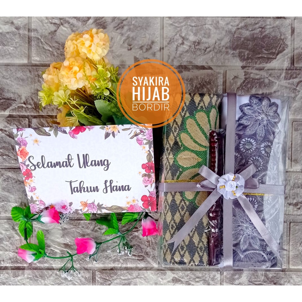 SET ALAT SHOLAT MUKENA SAJADAH TASBIH