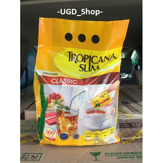 

Tropicana Slim (Sweetener) Gula Pemanis Rendah Kalori Classic 160 Sachet