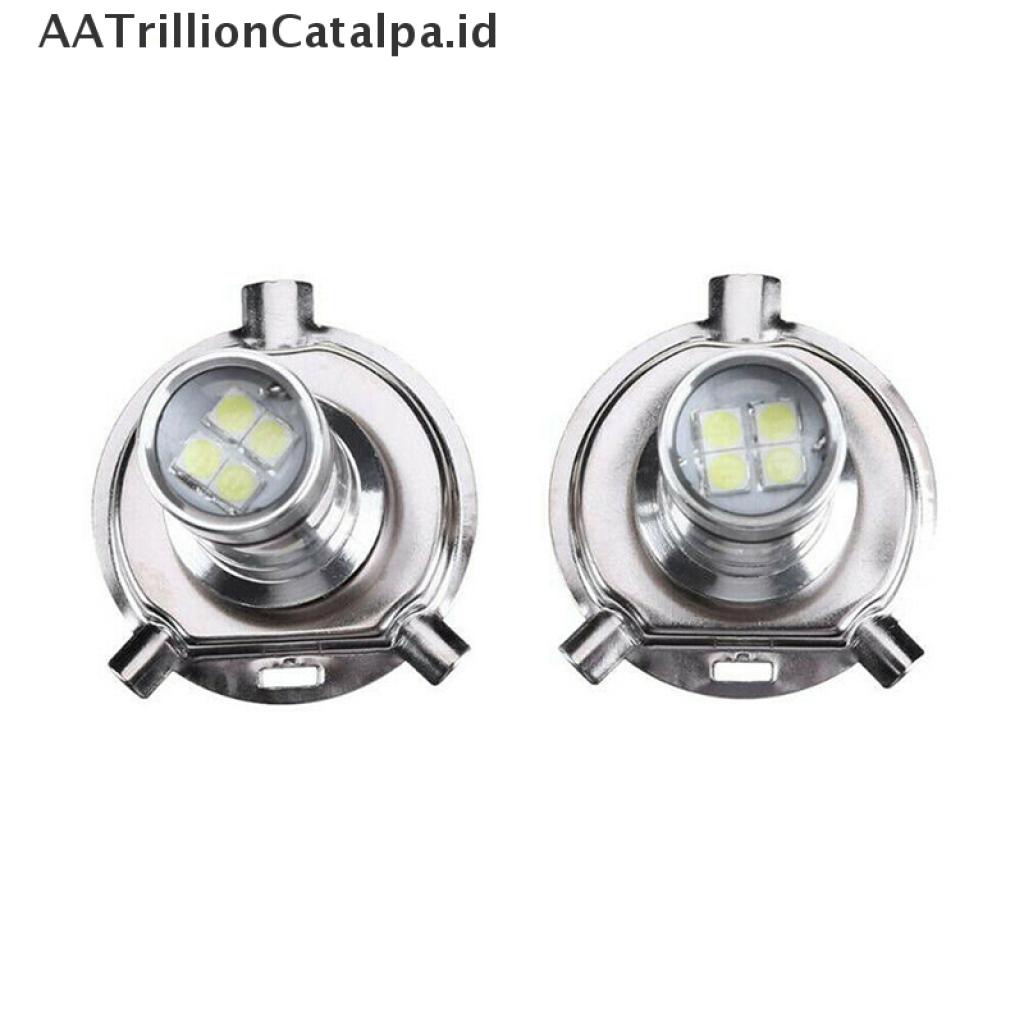 (AATrillionCatalpa) H4 Lampu Depan 20-led 100W 6000K Warna Putih Untuk Motor Power