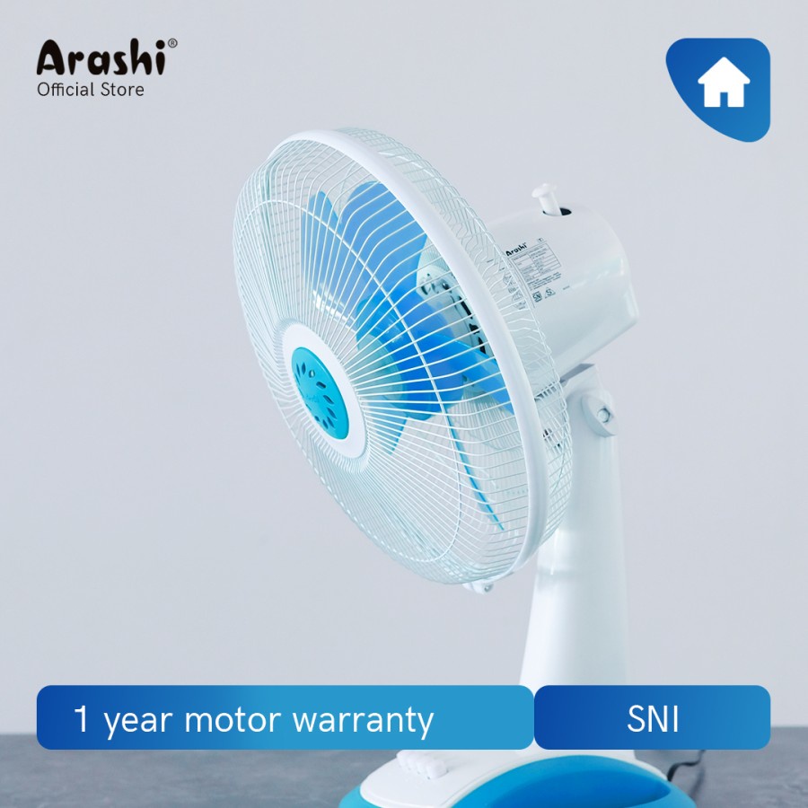 Arashi General Duo Fan 12&quot; Kipas Angin Meja &amp; Dinding / Desk &amp; Wall