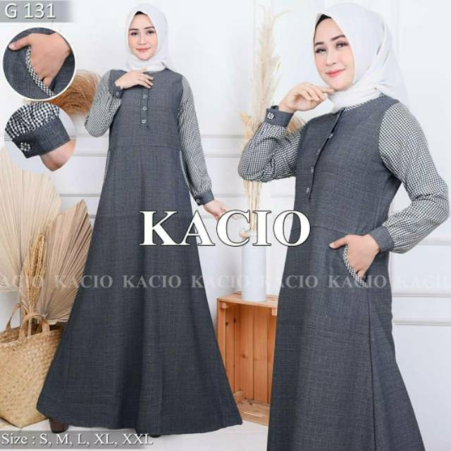 Gamis Motif Kotak by Kacio