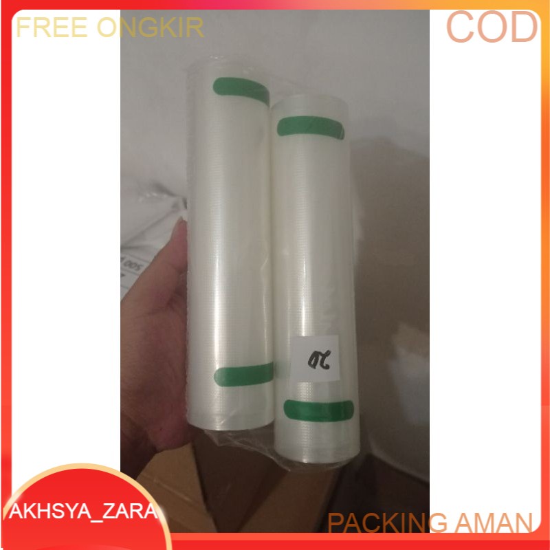 Vacuum Makanan EMBOSS ROLL CLEAR Plastik Vakum BINTIK BENING PREMIUM