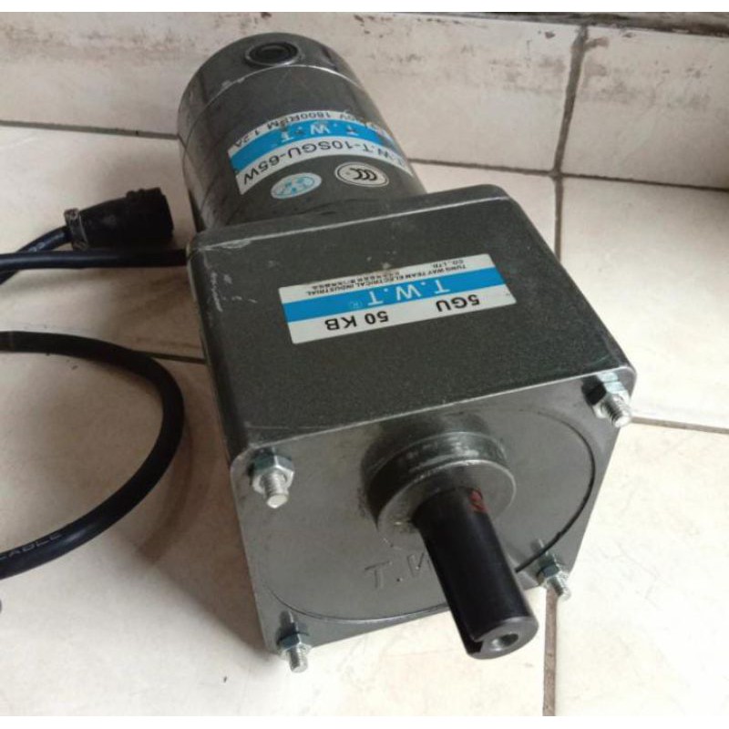 DC Motor Gearbox 90V DC Gear Ratio 1vs50 Daya 50W DC Gear Head