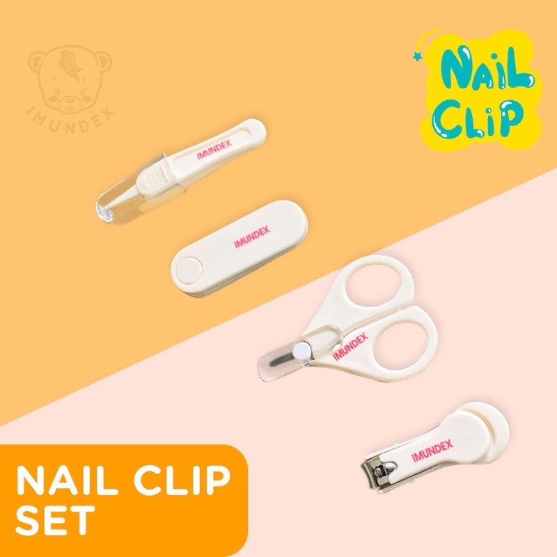 Imundex Baby Grooming Set - Gunting Kuku Bayi Set - Manicure set bayi-1