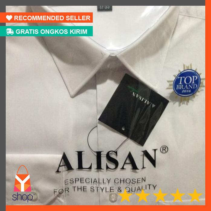 BIG SALE ! Kemeja Alisan Putih Panjang ukuran 16,5-17,5