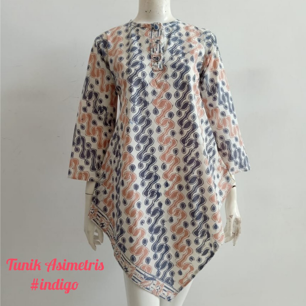 DRESS BATIK SOLO MODEL ASIMETRIS | Dress Batik Cap Premium