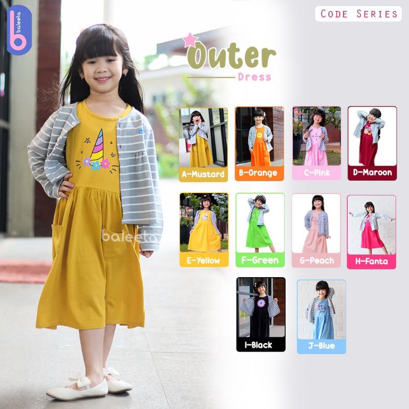 outer dress by Baleeta / dress balita/ dress anak