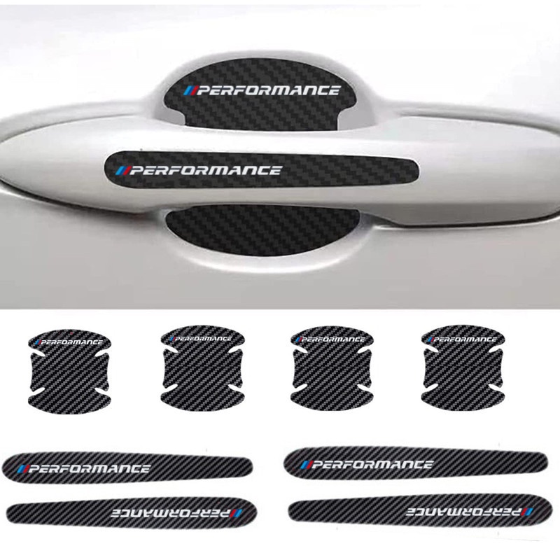 8pcs Stiker Pelindung Handle Pintu Mobil BMW E36 E46 E30 E39 E60 E84 E90 F10 F30 X1 F48 F25 E83 X3 X5 F15