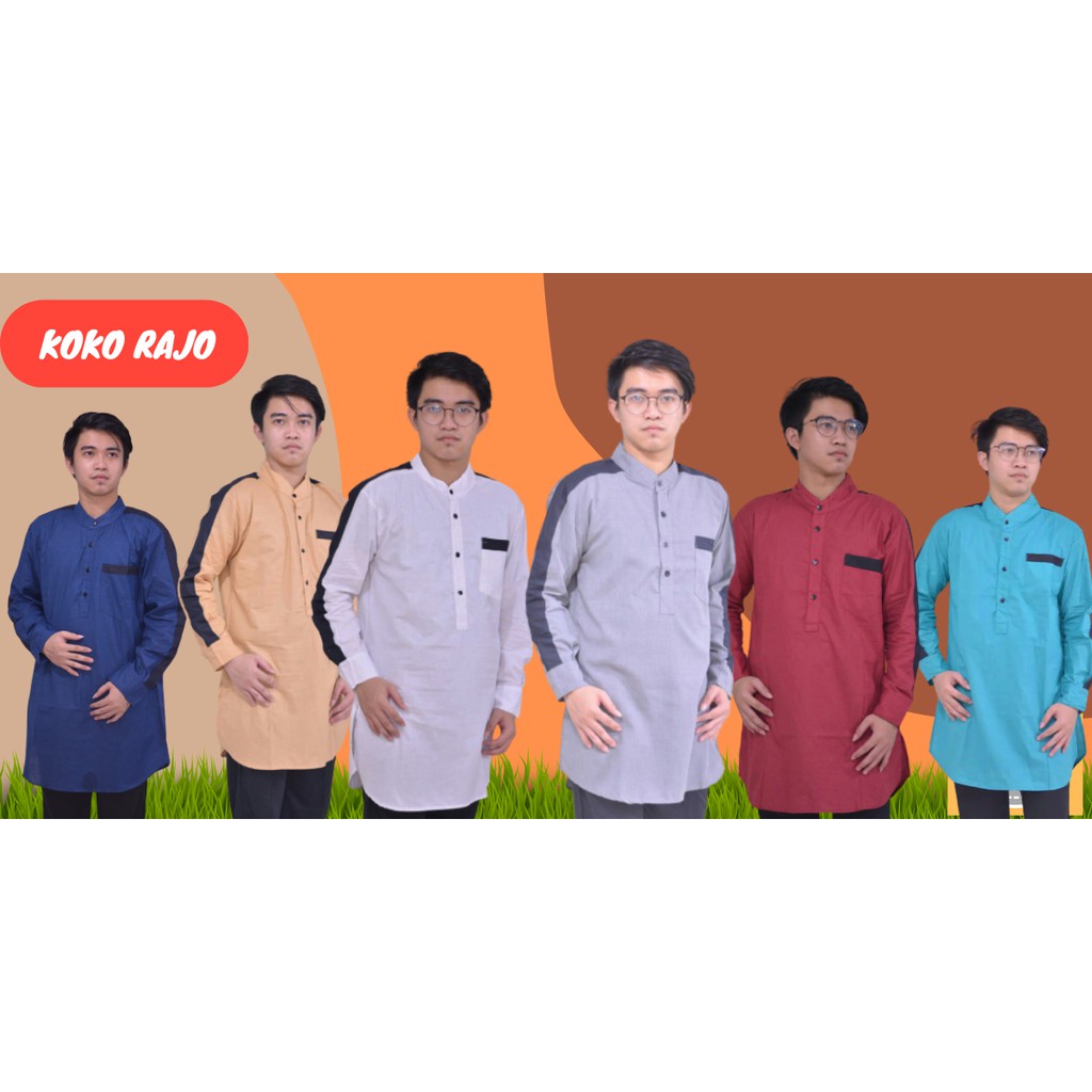 Baju Koko Pria Lengan Panjang Murah Lebaran