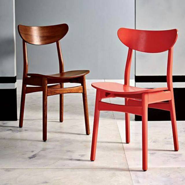 Kursi Ropan Cat Duco | Kursi Cafe Minimalis Kayu Jati Harga Murah Kualitas Kayu Bagus