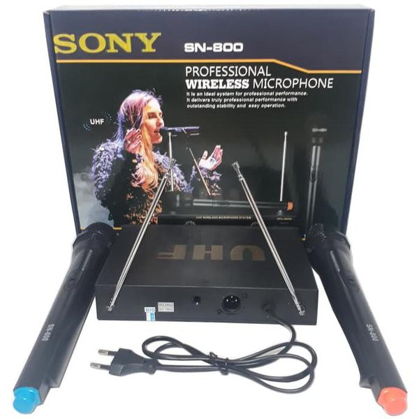 Microhpone Sony Wireless sn-800 suara jernih menggunaklan batrai AA suara mantap