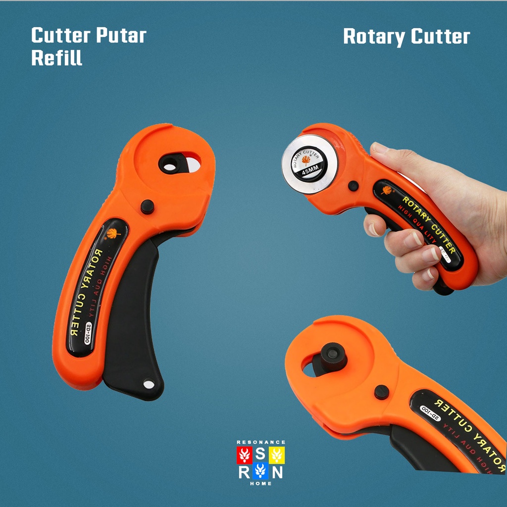 Cutter Rotary Roleer Balde Alat Pemotong Putar 45mm Resonance Home