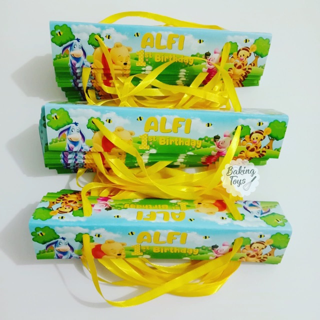 

Winnie The Pooh Kemasan Goodie Bag / Hampers Birthday / Bingkisan Ultah / Kantong Plastik Snack