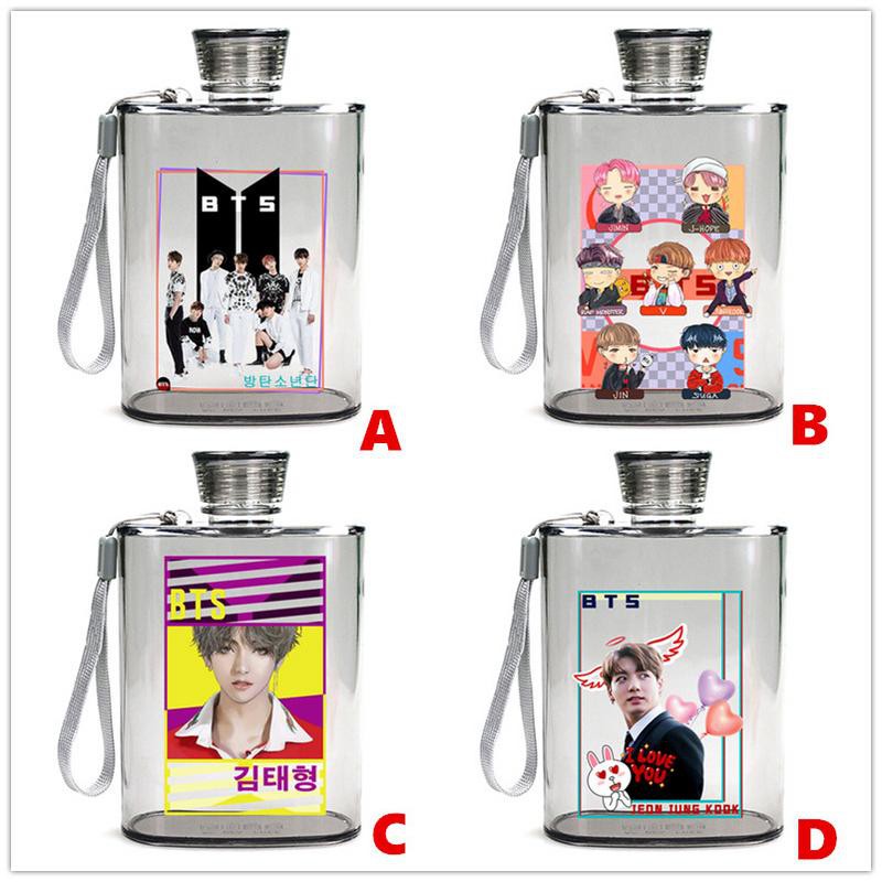 [Bayar Di Tempat]Botol Minum Model Kpop BTS Frosted untuk Travelling