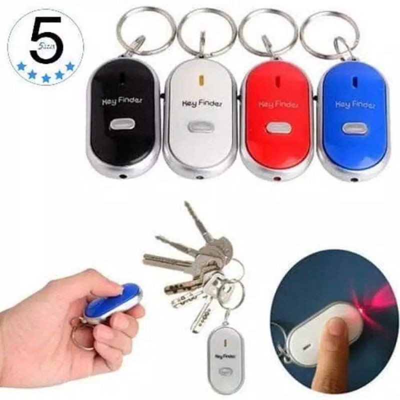 Cod ( Gantungan kunci siul anti hilang key finder Keychain senter LED)