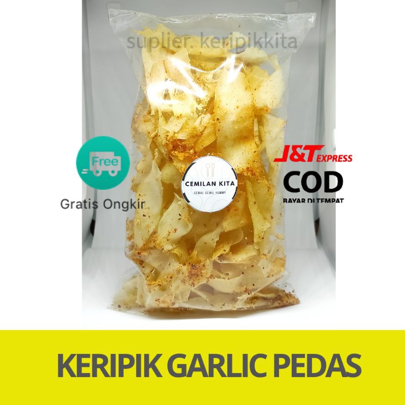 

CEMILAN KERIPIK SINGKONG GARLIC DAUN JERUK PURUT | MAKANAN RINGAN | JAJANAN | SNACK | PEDAS | KITA
