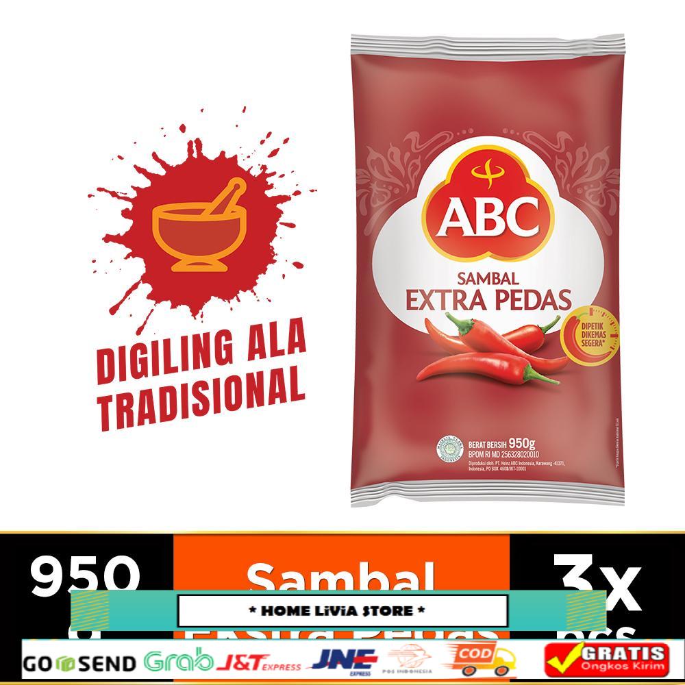 

ABC Sambal Extra Pedas 3 x 950 gr
