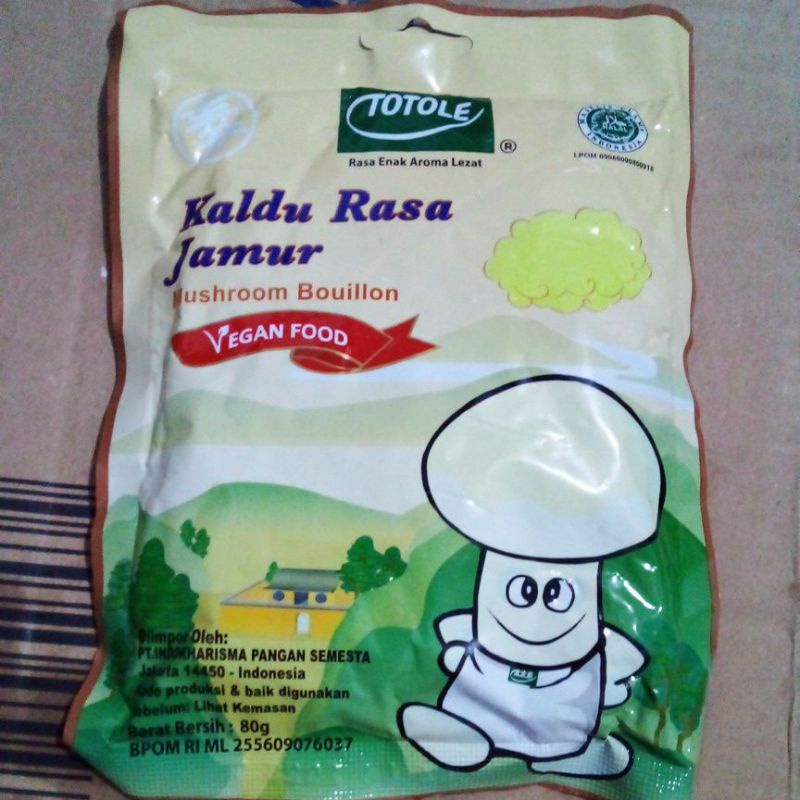 

Totole kaldu jamur/penyedap rasa non msg (40,80gram)