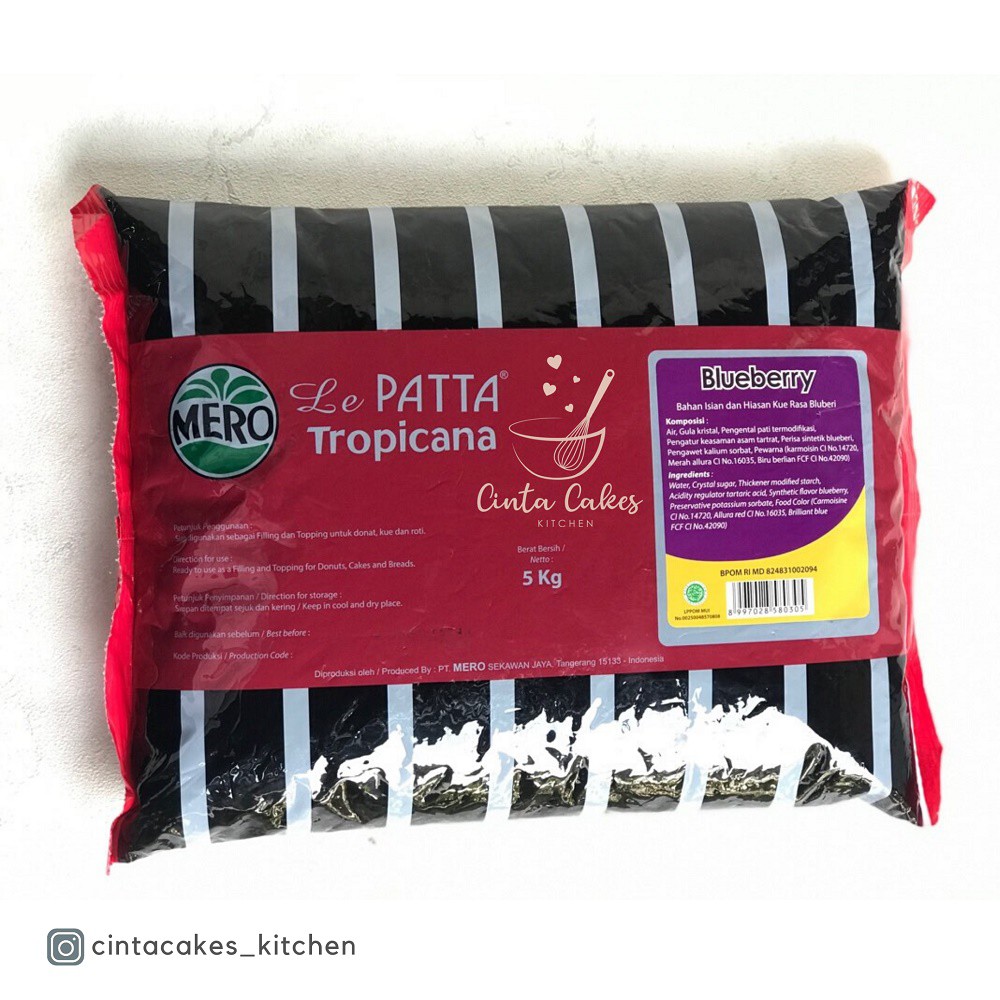 

Selai Blueberry Le Patta Tropicana Repack 1 Kg