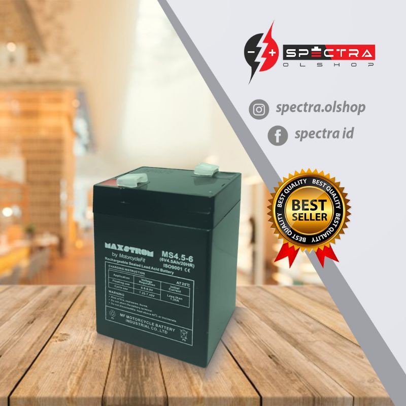 AKI LAMPU EMERGENCY MURAH 6V 4.5AH