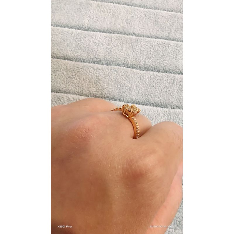 Cincin replika berlian zircon 9803