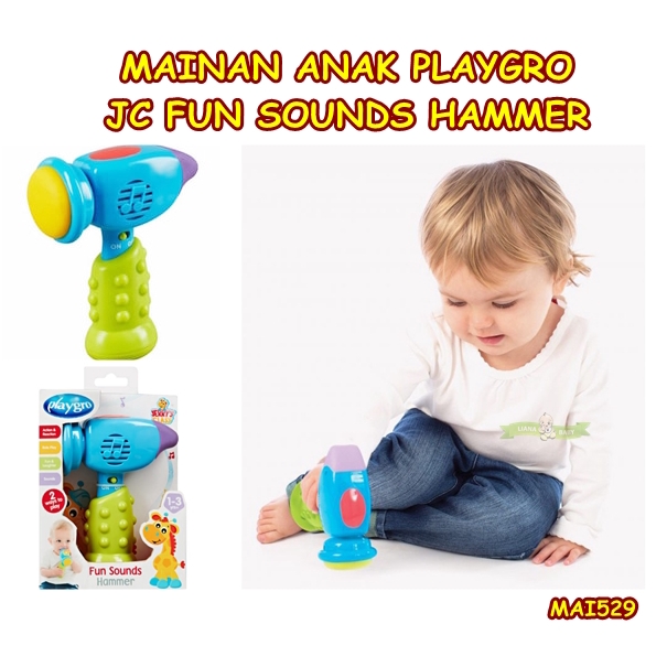 MAI529 MAINAN ANAK PLAYGRO JC FUN SOUNDS HAMMER