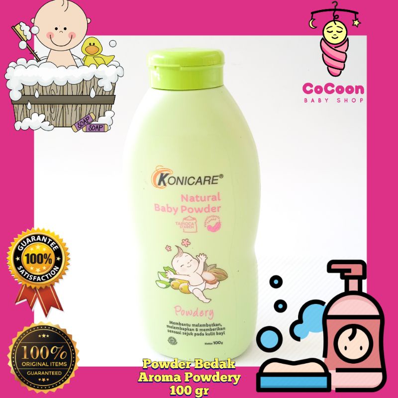 Konicare Natural Powder 100gr 100 gr Powdery / Bedak Bayi Aroma Powdery