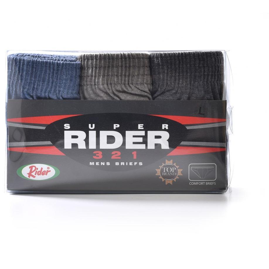 ❊ Transmart - Rider Celana Dalam Pria Isi 3 - R321 ♠