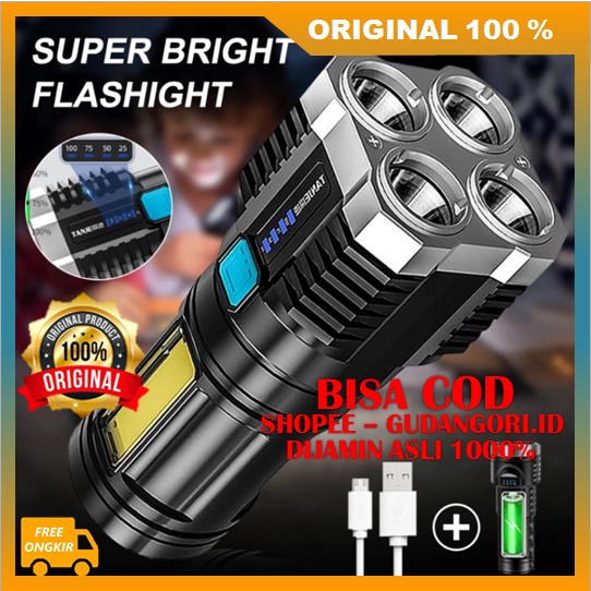 Senter Zetron Senter LED 4 Mata Senter Cas LED ORIGINAL