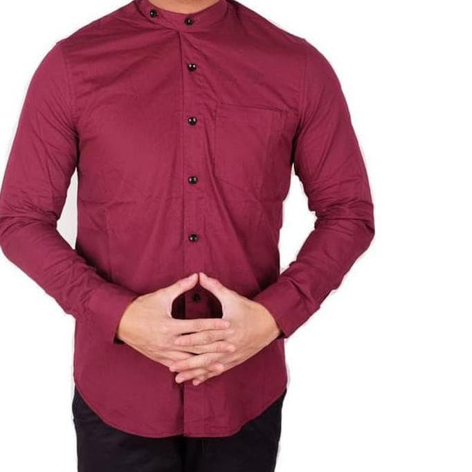 KEMEJA LENGAN PANJANG PRIA / KEMEJA KOKO / KEMEJA LENGAN PANJANG