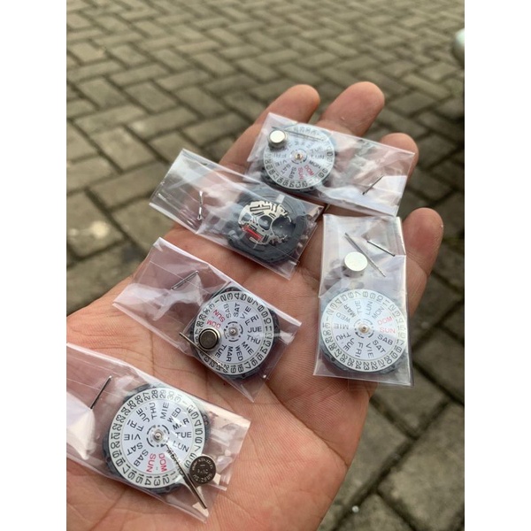 Mesin jam tangan Original VJ43B hari tanggal samping