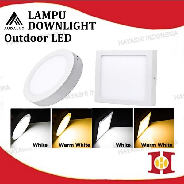 Lampu Downlight LED Panel 6W 12W 18W Surface Light Outdoor Audalux