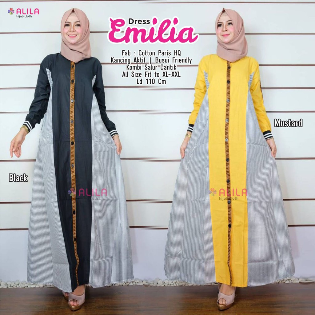 Emilia Gamis  By Alila | Suplier Hijab Solo| Grosir