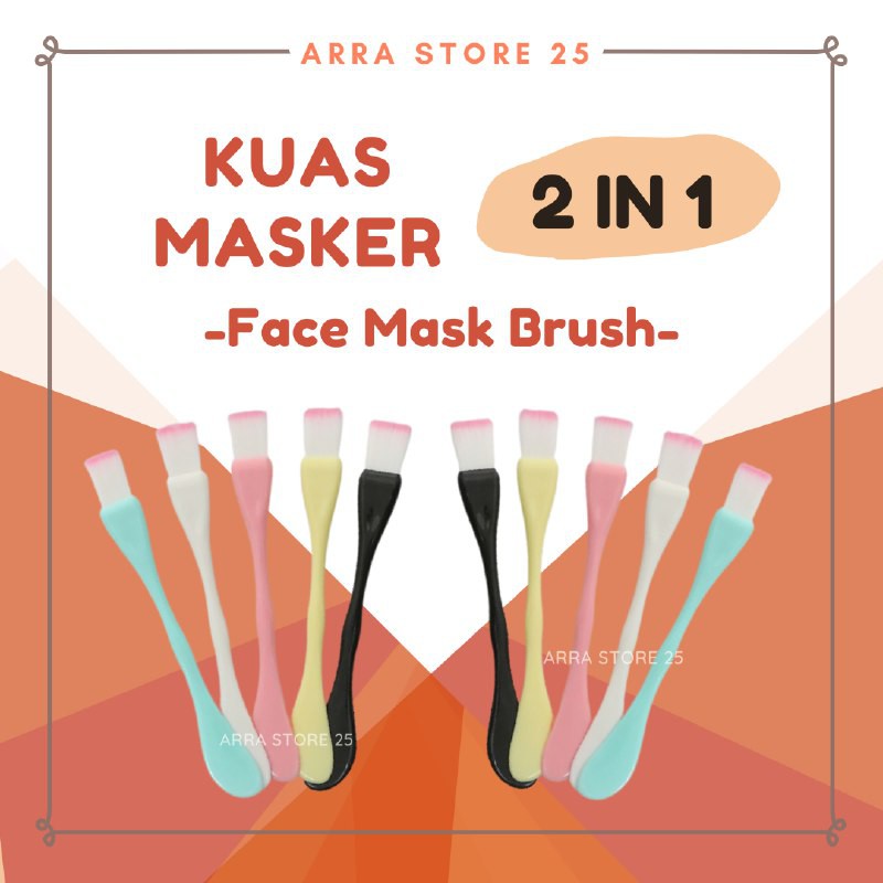 Spatula Kuas Masker 2 in 1 Brushes FaceMask Make Up 2 Sisi