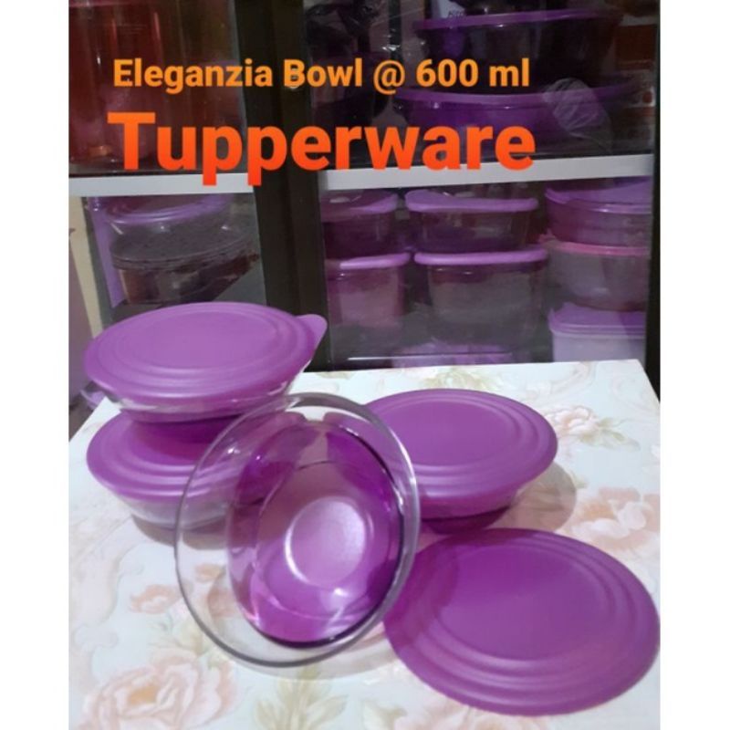Eleganzia Bowl 600ml (1) / Tupperware Mangkok Tutup