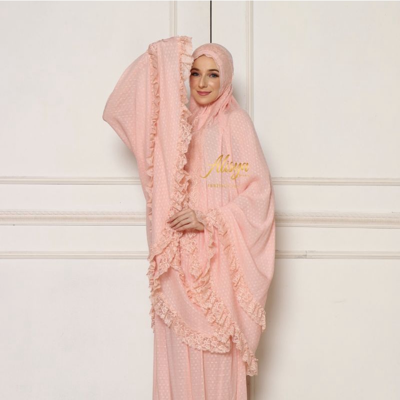 Mukena Lace Mahar 'Mahalini' Alisya by Olive