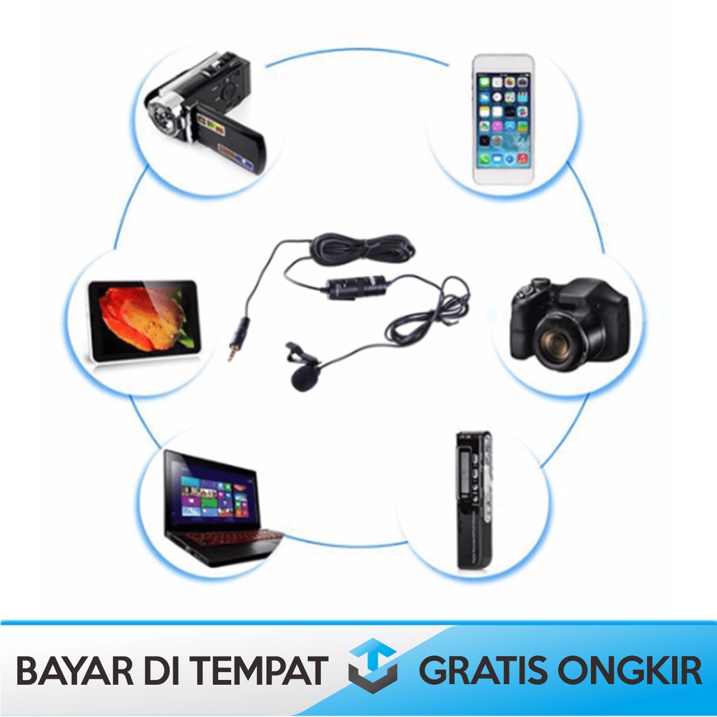 MIKROFON BOYA CLIP ON BOYA BY-M1 LAVALIER WITH 3.5MM AUDIO JACK MURAH