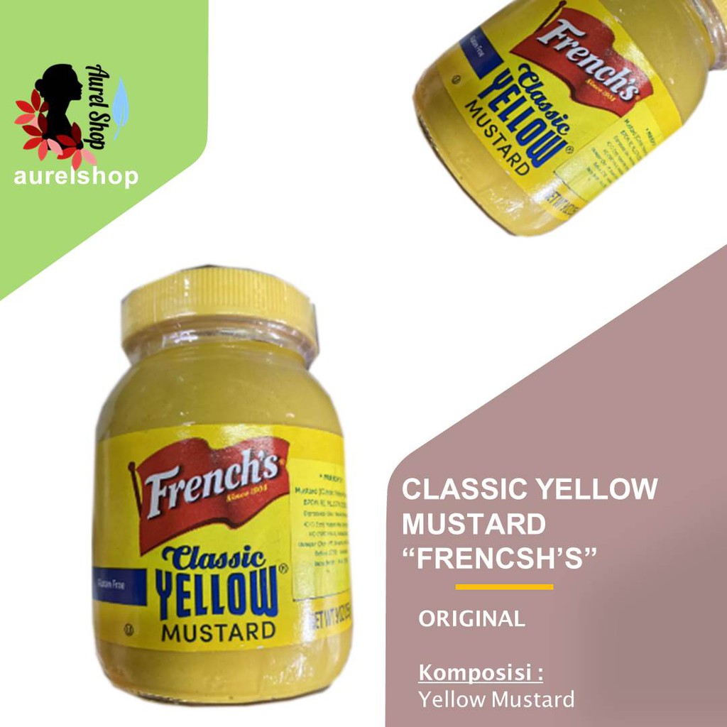 

FRENSCH'S Classic Yellow Mustard kemasan botol 255 gram